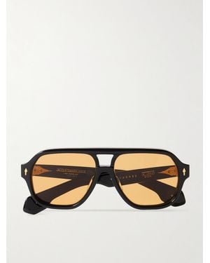 Jacques Marie Mage Last Frontier Vi Wildhorse Aviator-style Acetate - Black