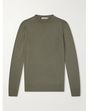 Canali Wool Sweater - Grün