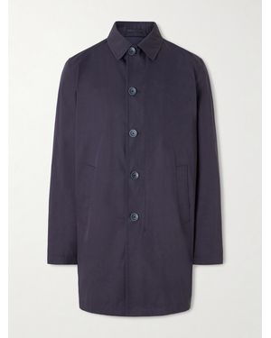 Herno Cotton-gabardine Car Coat - Blue