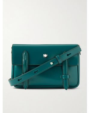 Montblanc Meisterstück mini Umhängetasche aus Leder - Grün