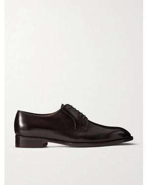 MR P. Leather Derby Shoes - Brown