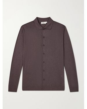 Altea Julius Lyocell and Cotton-Blend Jersey Shirt - Lila