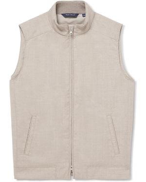 Peter Millar Excursionist Lite Padded Wool Gilet - White