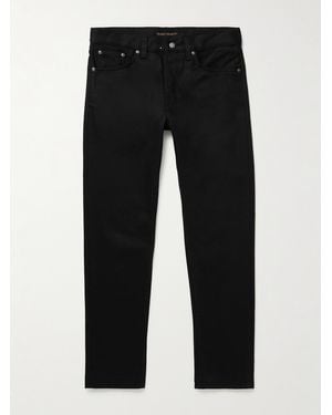 Nudie Jeans Steady Eddie Ii Slim-Fit Tapered Organic Jeans - Black