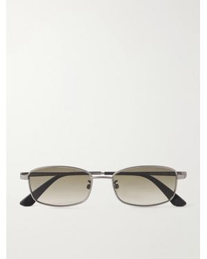 Our Legacy Librarian Round-Frame Metal Sunglasses - Natural