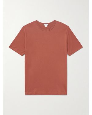 Sunspel Slim-Fit Supima Cotton-Jersey T-Shirt - Red