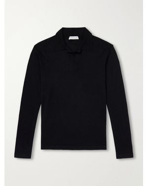 Gabriela Hearst Frome Cashmere Polo Shirt - Blue