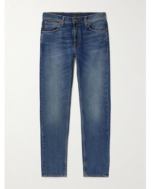 Nudie Jeans Lean Dean Straight-Leg Jeans - Blue