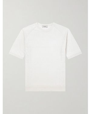 Piacenza 1733 Silk And Linen-Blend T-Shirt - Natural