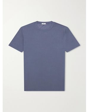 Zimmerli of Switzerland Pureness Stretch-Micro Modal T-Shirt - Blue