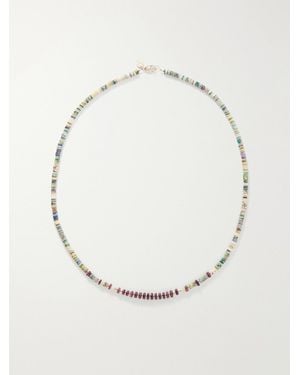 Peyote Bird Cadiz 14-Karat-Stone Beaded Necklace - Natural