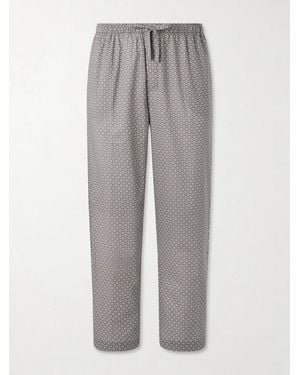 Derek Rose Ledbury 96 Printed Cotton-Poplin Pyjama Trousers - Grey