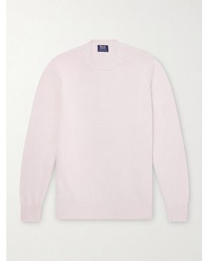 William Lockie Knitted Cotton Sweater - Pink