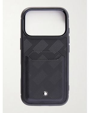 Montblanc Extreme 3.0 Leather Iphone 17 Pro Case - Black