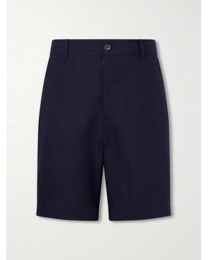 Paul Smith Straight-Leg Linen Shorts - Blue