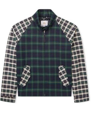 Golden Bear The Beachmont Checked Cotton Bomber Jacket - Blue