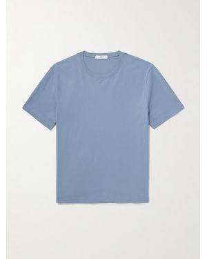 MR P. Relaxed-Fit Organic And Recycled Cotton-Jersey T-Shirt - Blue
