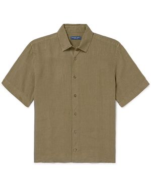 Frescobol Carioca Castro Linen Shirt - Green