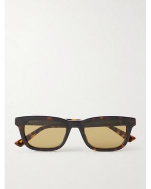 Gucci The Wirecore Square-Frame Recycled-Acetate Sunglasses - Natur