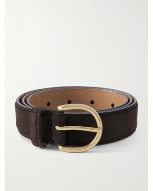 Morjas 3cm Suede Belt - Brown