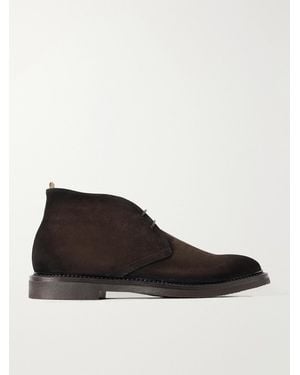 Officine Creative Hopkins 211 Suede Lace-Up Boots - Brown