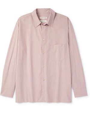 A Kind Of Guise Gusto Striped Cotton-poplin Shirt - Pink