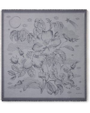 Mulberry Dreaming Jacquard Square Foggy - Grey
