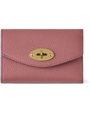 Mulberry Darley Folded Multi-Card Wallet Scrumpy - Pink