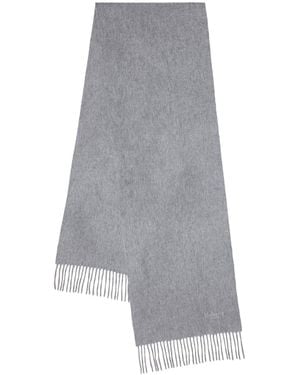 Mulberry Cashmere Scarf In Light Grey Melange Cashmere