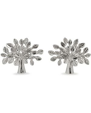 Mulberry Tree Earrings - White