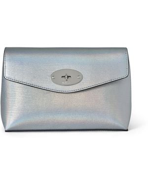 Mulberry Leather Darley Cosmetic Pouch - Metallic