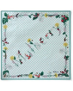 Mulberry Square Scarf - Blue