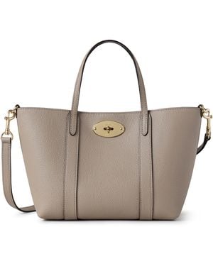 Mulberry Mini Bayswater Tote Cashmere Taupe - Natural