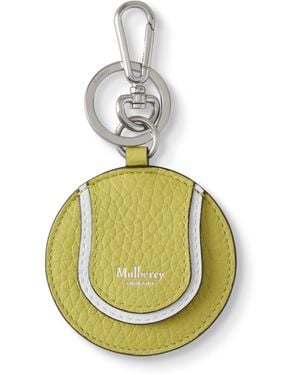 Mulberry Tennis Ball Airtag Keyring Meadow - Metallic