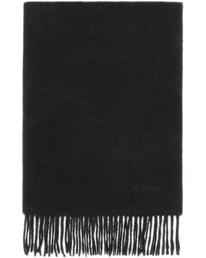 Mulberry Cashmere Scarf In Black Cashmere