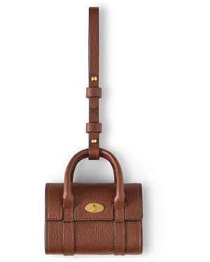 Mulberry Mini Bayswater Bag Charm Oak - Brown
