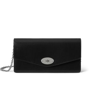 Mulberry Leather Darley Clutch - Black