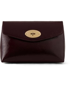 Mulberry Darley Cosmetic Pouch Deep Aubergine - Multicolour