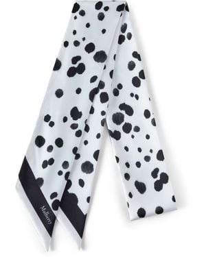 Mulberry Skinny Scarf - Blue