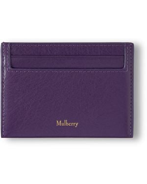 Mulberry Leather Credit Card Slip Amethyst - Purple