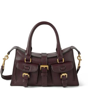 Mulberry Leather Mini Roxanne Oxblood - Brown