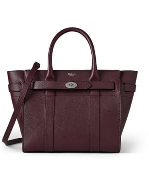 Mulberry Small Zipped Bayswater Cherry - Purple
