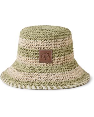 Mulberry Horizontal Striped Bucket Hat - Green