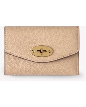 Mulberry Darley Folded Multi-Card Wallet Crumpet - Natural
