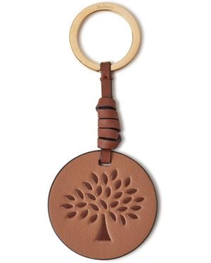Mulberry Tree Leather Keyring - Brown