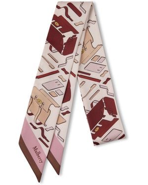Mulberry Skinny Scarf - Pink
