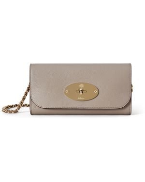 Mulberry Lily Chain Wallet Cashmere Taupe - Natural