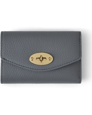 Mulberry Darley Folded Multi-Card Wallet Foggy - Metallic