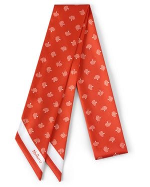 Mulberry Skinny Scarf - Red