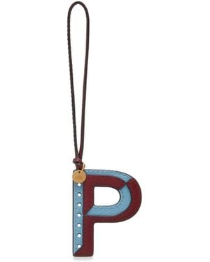 Mulberry Bi-colour Leather Keyring - Multicolour